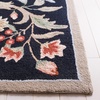 SAFAVIEH Chelsea Collection Area Rug – 9′ x 12′, Ivory, Hand-Hooked French Country Wool, Ideal for High Traffic Areas in Living Room, Bedroom (HK248A)(Black)