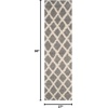 SAFAVIEH Dallas Shag Collection Area Rug – 8’6″ x 12′, Dark Grey & Ivory, Trellis Design, Non-Shedding & Easy Care, 1.5-inch Thick Ideal for High Traffic Areas in Living Room, Bedroom (SGDS258A)(Grey/Ivory)