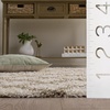 SAFAVIEH Dallas Shag Collection Area Rug – 8’6″ x 12′, Dark Grey & Ivory, Trellis Design, Non-Shedding & Easy Care, 1.5-inch Thick Ideal for High Traffic Areas in Living Room, Bedroom (SGDS258A)(Ivory/Beige)