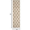 SAFAVIEH Dallas Shag Collection Area Rug – 8’6″ x 12′, Dark Grey & Ivory, Trellis Design, Non-Shedding & Easy Care, 1.5-inch Thick Ideal for High Traffic Areas in Living Room, Bedroom (SGDS258A)(Beige/Ivory)
