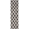 SAFAVIEH Dallas Shag Collection Area Rug – 8’6″ x 12′, Dark Grey & Ivory, Trellis Design, Non-Shedding & Easy Care, 1.5-inch Thick Ideal for High Traffic Areas in Living Room, Bedroom (SGDS258A)(Dark Grey/Ivory)
