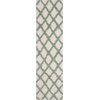 SAFAVIEH Dallas Shag Collection Area Rug – 8’6″ x 12′, Dark Grey & Ivory, Trellis Design, Non-Shedding & Easy Care, 1.5-inch Thick Ideal for High Traffic Areas in Living Room, Bedroom (SGDS258A)(Ivory/Seafoam)