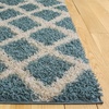 SAFAVIEH Dallas Shag Collection Area Rug – 8’6″ x 12′, Dark Grey & Ivory, Trellis Design, Non-Shedding & Easy Care, 1.5-inch Thick Ideal for High Traffic Areas in Living Room, Bedroom (SGDS258A)(Seafoam/Ivory)