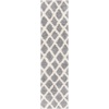 SAFAVIEH Dallas Shag Collection Area Rug – 8’6″ x 12′, Dark Grey & Ivory, Trellis Design, Non-Shedding & Easy Care, 1.5-inch Thick Ideal for High Traffic Areas in Living Room, Bedroom (SGDS258A)(Grey/Ivory)