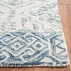 SAFAVIEH Dip Dye Collection Area Rug – 9′ x 12′, Blue & Ivory, Handmade Wool, Ideal for High Traffic Areas in Living Room, Bedroom (DDY901M)