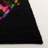 SAFAVIEH Fiesta Shag Collection Area Rug – 9′ x 12′, Black & Yellow, Modern Design, Non-Shedding & Easy Care, 0.5-inch Thick Ideal for High Traffic Areas in Living Room, Bedroom (FSG368D)(Black/Yellow)