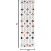 SAFAVIEH Fiesta Shag Collection Area Rug – 9′ x 12′, Cream & Multi, Modern Design, Non-Shedding & Easy Care, 0.5-inch Thick Ideal for High Traffic Areas in Living Room, Bedroom (FSG361A)(Cream/Multi)