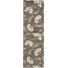 SAFAVIEH Florida Shag Collection Area Rug – 8′ x 10′, Grey & Beige, Floral Design, Non-Shedding & Easy Care, 1.2-inch Thick Ideal for High Traffic Areas in Living Room, Bedroom (SG459-8013)(Smoke/Beige)