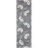 SAFAVIEH Florida Shag Collection Area Rug – 8′ x 10′, Grey & Beige, Floral Design, Non-Shedding & Easy Care, 1.2-inch Thick Ideal for High Traffic Areas in Living Room, Bedroom (SG459-8013)(Grey/Beige)