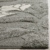 SAFAVIEH Florida Shag Collection Area Rug – 8′ x 10′, Grey & Beige, Floral Design, Non-Shedding & Easy Care, 1.2-inch Thick Ideal for High Traffic Areas in Living Room, Bedroom (SG459-8013)(Grey/Beige)