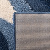 SAFAVIEH Florida Shag Collection Area Rug – 8’6″ x 12′, Dark Blue & Ivory, Abstract Design, Non-Shedding & Easy Care, 1.2-inch Thick Ideal for High Traffic Areas in Living Room, Bedroom (SG473-6511)(Dark Blue/Ivory)