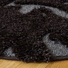SAFAVIEH Florida Shag Collection Area Rug – 8’6″ x 12′, Grey & Beige, Floral Design, Non-Shedding & Easy Care, 1.2-inch Thick Ideal for High Traffic Areas in Living Room, Bedroom (SG458-8013)(Dark Brown/Smoke)