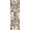 SAFAVIEH Florida Shag Collection Area Rug – 8’6″ x 12′, Grey & Beige, Floral Design, Non-Shedding & Easy Care, 1.2-inch Thick Ideal for High Traffic Areas in Living Room, Bedroom (SG458-8013)(Smoke/Beige)