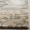 SAFAVIEH Florida Shag Collection Area Rug – 8’6″ x 12′, Grey & Beige, Floral Design, Non-Shedding & Easy Care, 1.2-inch Thick Ideal for High Traffic Areas in Living Room, Bedroom (SG458-8013)(Grey/Beige)