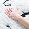 SAFAVIEH Florida Shag Collection Area Rug – 8’6″ x 12′, Ivory & Black, Scroll Design, Non-Shedding & Easy Care, 1.2-inch Thick Ideal for High Traffic Areas in Living Room, Bedroom (SG476-1290)(Ivory/Black)