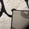 SAFAVIEH Florida Shag Collection Area Rug – 8’6″ x 12′, Ivory & Black, Scroll Design, Non-Shedding & Easy Care, 1.2-inch Thick Ideal for High Traffic Areas in Living Room, Bedroom (SG476-1290)(Ivory/Black)