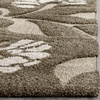 SAFAVIEH Florida Shag Collection Area Rug – 8’6″ x 12′, Smoke & Beige, Floral Design, Non-Shedding & Easy Care, 1.2-inch Thick Ideal for High Traffic Areas in Living Room, Bedroom (SG459-7913)