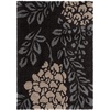 SAFAVIEH Florida Shag Collection Area Rug – 8’6″ x 12′, Smoke & Dark Brown, Floral Design, Non-Shedding & Easy Care, 1.2-inch Thick Ideal for High Traffic Areas in Living Room, Bedroom (SG456-7928)(Dark Brown/Grey)