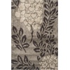 SAFAVIEH Florida Shag Collection Area Rug – 8’6″ x 12′, Smoke & Dark Brown, Floral Design, Non-Shedding & Easy Care, 1.2-inch Thick Ideal for High Traffic Areas in Living Room, Bedroom (SG456-7928)(Smoke/Dark Brown)