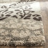 SAFAVIEH Florida Shag Collection Area Rug – 8’6″ x 12′, Smoke & Dark Brown, Floral Design, Non-Shedding & Easy Care, 1.2-inch Thick Ideal for High Traffic Areas in Living Room, Bedroom (SG456-7928)(Smoke/Dark Brown)