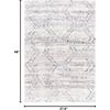 SAFAVIEH Fontana Shag Collection Area Rug – 9′ x 12′, Ivory & Grey, Modern Design, Non-Shedding & Easy Care, 2-inch Thick Ideal for High Traffic Areas in Living Room, Bedroom (FNT881A)(Ivory/Grey)