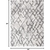 SAFAVIEH Horizon Shag Collection Area Rug – 9′ x 12′, Ivory & Rust, Modern Abstract Design, Non-Shedding & Easy Care, 2.5-inch Thick Ideal for High Traffic Areas in Living Room, Bedroom (HZN894P)(Grey/Ivory)