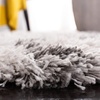 SAFAVIEH Horizon Shag Collection Area Rug – 9′ x 12′, Ivory & Rust, Modern Abstract Design, Non-Shedding & Easy Care, 2.5-inch Thick Ideal for High Traffic Areas in Living Room, Bedroom (HZN894P)(Grey/Ivory)