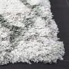 SAFAVIEH Horizon Shag Collection Area Rug – 9′ x 12′, Ivory & Rust, Modern Abstract Design, Non-Shedding & Easy Care, 2.5-inch Thick Ideal for High Traffic Areas in Living Room, Bedroom (HZN894P)(Ivory/Green)