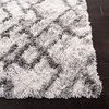 SAFAVIEH Horizon Shag Collection Area Rug – 9′ x 12′, Ivory & Rust, Modern Abstract Design, Non-Shedding & Easy Care, 2.5-inch Thick Ideal for High Traffic Areas in Living Room, Bedroom (HZN894P)(Grey/Ivory)