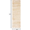 SAFAVIEH Hudson Shag Collection Area Rug – 10′ x 14′, Ivory & Grey, Modern Abstract Design, Non-Shedding & Easy Care, 2-inch Thick Ideal for High Traffic Areas in Living Room, Bedroom (SGH295B)(Ivory/Gold)