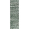 SAFAVIEH Hudson Shag Collection Area Rug – 10′ x 14′, Ivory & Grey, Modern Abstract Design, Non-Shedding & Easy Care, 2-inch Thick Ideal for High Traffic Areas in Living Room, Bedroom (SGH295B)(Green/Ivory)