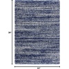 SAFAVIEH Hudson Shag Collection Area Rug – 10′ x 14′, Ivory & Grey, Modern Abstract Design, Non-Shedding & Easy Care, 2-inch Thick Ideal for High Traffic Areas in Living Room, Bedroom (SGH295B)(Navy/Ivory)
