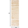 SAFAVIEH Hudson Shag Collection Area Rug – 10′ x 14′, Ivory & Grey, Modern Abstract Design, Non-Shedding & Easy Care, 2-inch Thick Ideal for High Traffic Areas in Living Room, Bedroom (SGH295B)(Ivory/Gold)