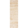 SAFAVIEH Hudson Shag Collection Area Rug – 10′ x 14′, Ivory & Grey, Modern Abstract Design, Non-Shedding & Easy Care, 2-inch Thick Ideal for High Traffic Areas in Living Room, Bedroom (SGH295B)(Ivory/Gold)