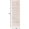 SAFAVIEH Hudson Shag Collection Area Rug – 10′ x 14′, Ivory & Grey, Modern Abstract Design, Non-Shedding & Easy Care, 2-inch Thick Ideal for High Traffic Areas in Living Room, Bedroom (SGH295B)(Ivory/Beige)