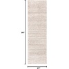SAFAVIEH Hudson Shag Collection Area Rug – 10′ x 14′, Ivory & Grey, Modern Abstract Design, Non-Shedding & Easy Care, 2-inch Thick Ideal for High Traffic Areas in Living Room, Bedroom (SGH295B)(Ivory/Beige)