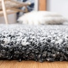 SAFAVIEH Hudson Shag Collection Area Rug – 10′ x 14′, Ivory & Grey, Modern Abstract Design, Non-Shedding & Easy Care, 2-inch Thick Ideal for High Traffic Areas in Living Room, Bedroom (SGH295B)(Dark Grey/Ivory)