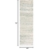 SAFAVIEH Hudson Shag Collection Area Rug – 10′ x 14′, Ivory & Grey, Modern Abstract Design, Non-Shedding & Easy Care, 2-inch Thick Ideal for High Traffic Areas in Living Room, Bedroom (SGH295B)(Ivory/Green)