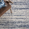 SAFAVIEH Hudson Shag Collection Area Rug – 10′ x 14′, Ivory & Grey, Modern Abstract Design, Non-Shedding & Easy Care, 2-inch Thick Ideal for High Traffic Areas in Living Room, Bedroom (SGH295B)(Ivory/Navy)