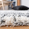 SAFAVIEH Hudson Shag Collection Area Rug – 9′ x 12′, Ivory & Dark Grey, Modern Abstract Design, Non-Shedding & Easy Care, 2-inch Thick Ideal for High Traffic Areas in Living Room, Bedroom (SGH294A)(Ivory/Dark Grey)