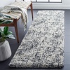 SAFAVIEH Hudson Shag Collection Area Rug – 9′ x 12′, Ivory & Dark Grey, Modern Abstract Design, Non-Shedding & Easy Care, 2-inch Thick Ideal for High Traffic Areas in Living Room, Bedroom (SGH294A)(Ivory/Dark Grey)