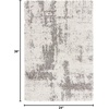 SAFAVIEH Hudson Shag Collection Area Rug – 9′ x 12′, Ivory & Grey, Modern Abstract Design, Non-Shedding & Easy Care, 2-inch Thick Ideal for High Traffic Areas in Living Room, Bedroom (SGH205A)(Ivory/Grey)