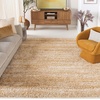 SAFAVIEH Hudson Shag Collection Area Rug – 9′ x 12′, Ivory/Gold, Geometric Design, Plush 1.9 Inch Thick Ideal for High Traffic Areas in Living Room, Bedroom, Dining (SGH295G)