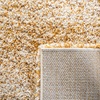 SAFAVIEH Hudson Shag Collection Area Rug – 9′ x 12′, Ivory/Gold, Geometric Design, Plush 1.9 Inch Thick Ideal for High Traffic Areas in Living Room, Bedroom, Dining (SGH295G)