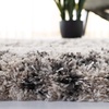 SAFAVIEH Iceland Shag Collection Area Rug – 9′ x 12′, Cream & Grey, Modern Design, Non-Shedding & Easy Care, 2.6-inch Thick Ideal for High Traffic Areas in Living Room, Bedroom (ISG518A)(Cream/Grey)
