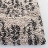 SAFAVIEH Iceland Shag Collection Area Rug – 9′ x 12′, Cream & Grey, Modern Design, Non-Shedding & Easy Care, 2.6-inch Thick Ideal for High Traffic Areas in Living Room, Bedroom (ISG518A)(Cream/Grey)