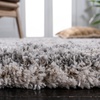 SAFAVIEH Iceland Shag Collection Area Rug – 9′ x 12′, Dark Grey & Ivory, Modern Design, Non-Shedding & Easy Care, 2.6-inch Thick Ideal for High Traffic Areas in Living Room, Bedroom (ISG511H)(Ivory/Grey)