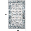 SAFAVIEH Isabella Collection Area Rug – 9′ x 12′, Light Blue & Cream, Oriental Design, Non-Shedding & Easy Care, Ideal for High Traffic Areas in Living Room, Bedroom (ISA940M)(Cream/Navy)