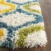 SAFAVIEH Kids Shag Collection Area Rug – 8’6″ x 12′, Ivory & Multi, Rainbow Moroccan Design, Non-Shedding & Easy Care, 2-inch Thick Ideal for High Traffic Areas in Living Room, Bedroom (SGK561A)(Ivory/Multi)