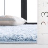 SAFAVIEH Lindsay Shag Collection Area Rug – 9′ x 12′, Beige, Modern Design, 2-inch Thick, Ideal for the Living Room, Dining, Bedroom (LNS560B)(Aqua)